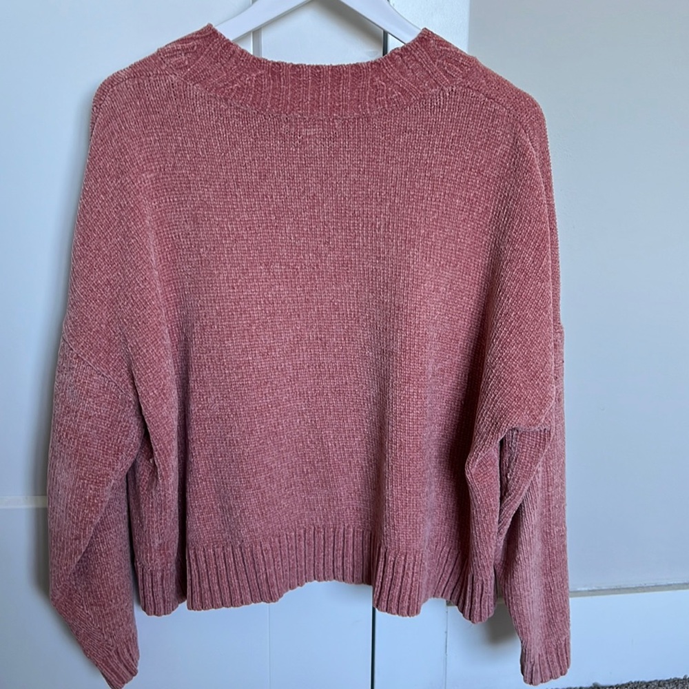 BP Pink Chenille Sweater Small